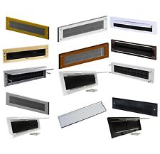 PVC METALL Briefplatte Zugluftstopper Doppelbürste Dichtung Briefkasten Abdeckungen UK