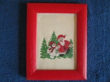 Stickbild Weihnachtsmann und