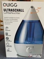 Quigg Ultraschall Luftbefeuchter mit Aromaschale NEU Diffuser