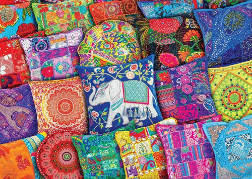 Indian pillows - pillows, (puzzle)