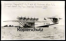 ÄLTERES REPRO FOTO DORNIER DO X FLUGSCHIFF Hydravion Dornierflugzeug D-1929 Flug