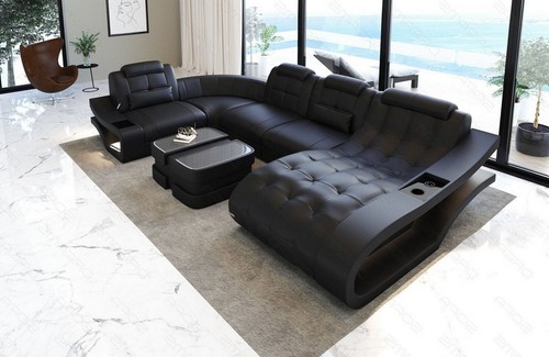 Wohnlandschaft leder sofa - leder,