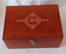 WHISKEY-GESCHENKSET "COOL STONES". 2 TWIST TUMBLER GLÄSER, 8 GRANITSTEINE + ZANGE