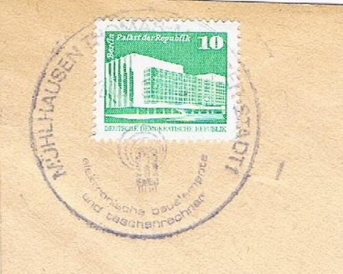 Ddr sonderstempel mühlhausen - ddr,