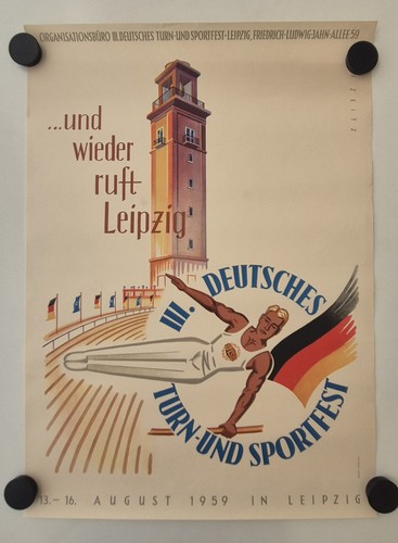 Plakat leipzig turn und - leipzig, turn-
