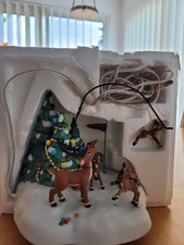 Dept.56 Rentier Flugschule Spiele beweglich ähnlich Lemax Nordpol Weihnachtsdorf