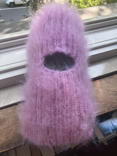 Langhaar mohair balaclava - langhaar,