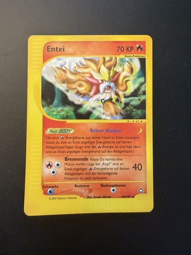 Pokémon karte entei 147 - pokémon, 10/147