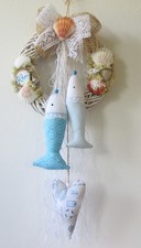 Maritimer Türkranz mit Fische