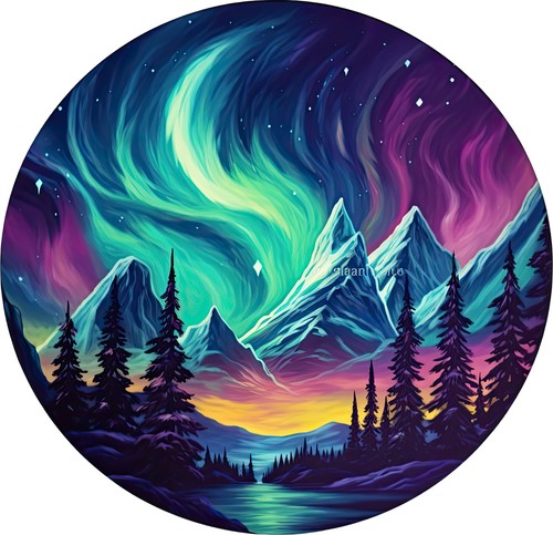 Sticker nordlicht - 3x,