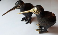 2er SET bronze Metall KIWI ca
