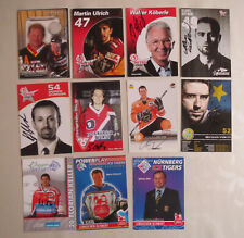 Eishockey Autogrammkarten DEB, DEG, Miesbach, Nürnberg, Wolfsburg, Davos