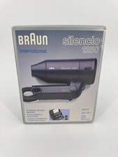 BRAUN SILENCIO 1200 INTERNATIONAL SCHWARZ MIT CASE SPIEGEL FACH