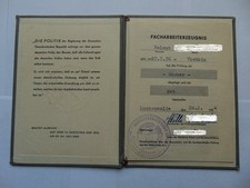 DDR Facharbeiterzeugnis eines