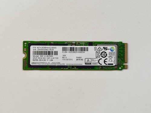 Samsung pm981 256gb ssd nvme - 256gb,