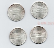 Österreich, 4 x 25 ÖS 200 Jahre Wiener Börse, Silber (800) (Lot4)
