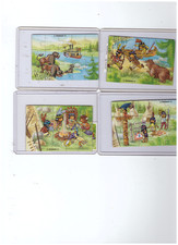 4 x   Super Puzzle Schlangenfluß Indianer 4 x  BPZ