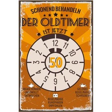 50 Geburtstag Blechschild