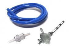 Benzinhahn + Benzinfilter + Benzinschlauch Blau für Yamaha Neos / MBK Ovetto