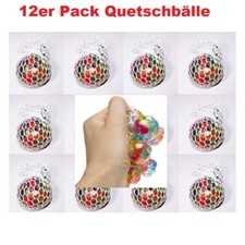 12er Quetschball Mini Anti Stressball Knautschball Stress Knet Ball Netz Mesh