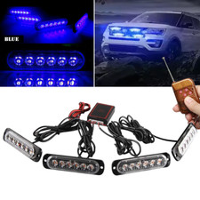 4Stk 6LED Blau Auto