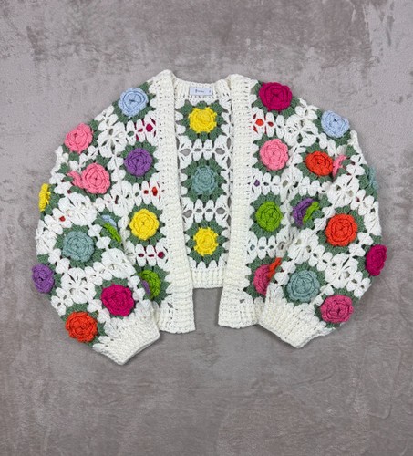 Weste strickjacke gehäkelt - weste,