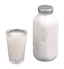 Puppenstube Flasche Milch &