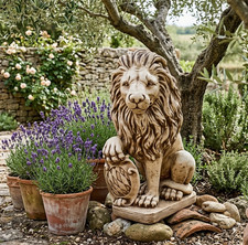 🔶 Steinfigur Löwe 55 cm