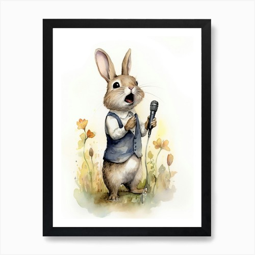 Hase singender drucke - hase,