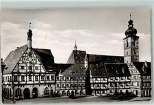 39140732 - 8550 Forchheim Rathaus Platz Brunnen Turm Fachwerk Uhr