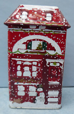 26937. Blechdose Dose  Kaffeedose  Haus im Winter Schneemann Tchibo