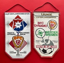 2 x DDR Fußball Wimpel