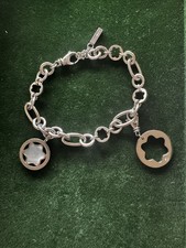 Montblanc Bettlerarmband 925er Silber 3 Charms Armband MOP
