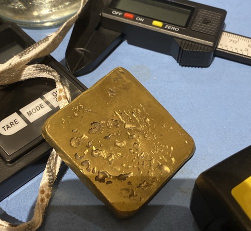 Goldbarren 110g aus schrott - goldbarren,