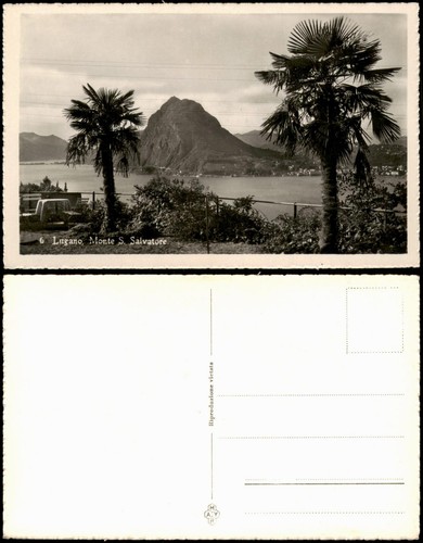 Ansichtskarte lugano monte san - lugano,