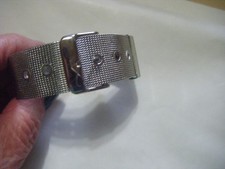 Uhrenarmband, Durchzugarmband, Uhr, Armband, Metall 21 cm neu silberfarben