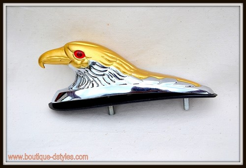 Kopf adler ornament - chrom, &