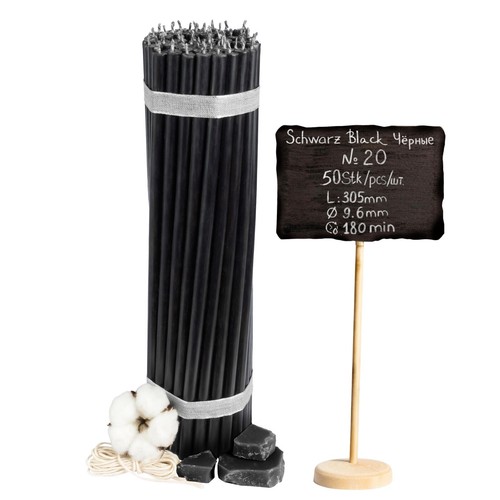 Schwarze ritualkerzen - 50,