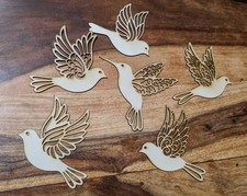 Laser-geschnittene Holz Vögel