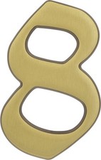 Alpertec Hausnummer 8 Bronze Hausnummern Hausnummerschild