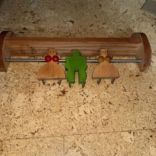 Legnomagia, 80 Jahre Handtuchhalter Retro Popart Design Italy Holz Handarbeit