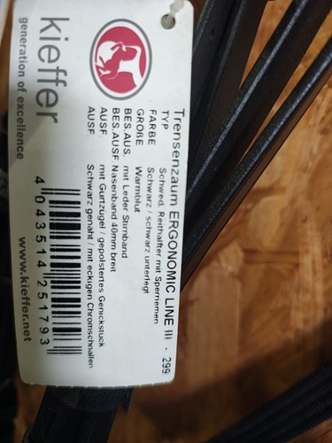 Kieffer zaum trense ergonomic - zaum,