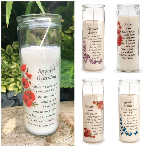 Glas vase gedenkkerze - glas,