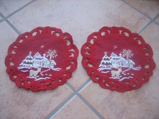 Weihnachtsdeckchen, 2 Stück