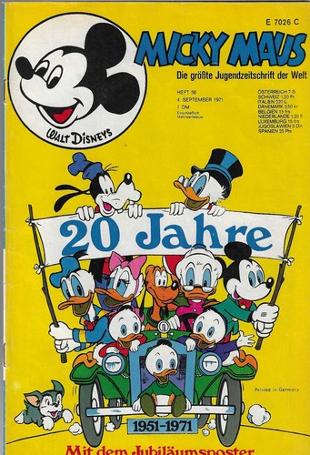Micky maus 1971 ehapa - maus,