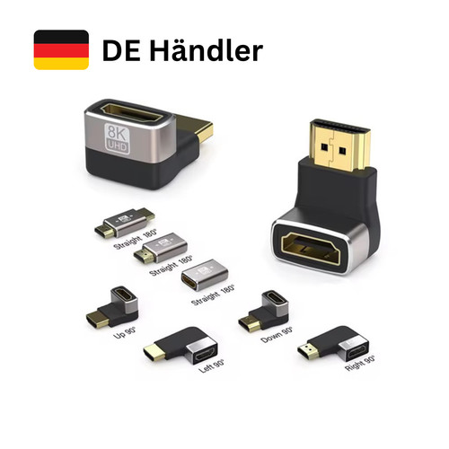 Hdmi winkelstecker grad 8k - 90,