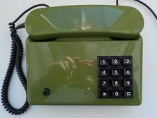 70er jahre post telefon grün - post,
