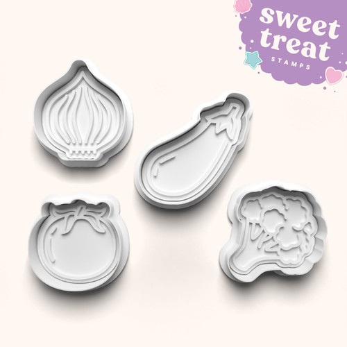 Gemüse thema fondant - gemüse, stempel