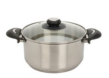 Edelstahl Kochtopf mit Glas
