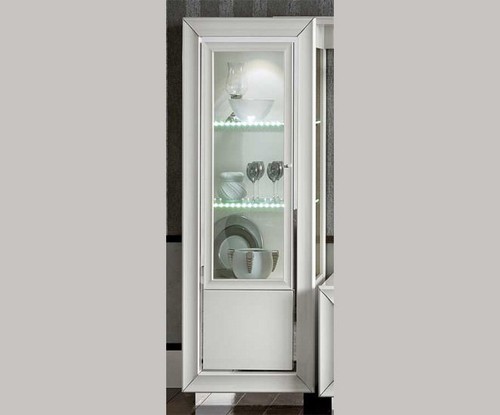Moderne vitrine weiß - vitrine,